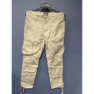 Matchstick Khaki Cargo Pants Drawstring